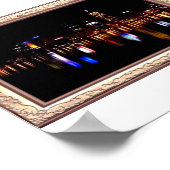 Nachts reflektiert Print Poster (Ecke)