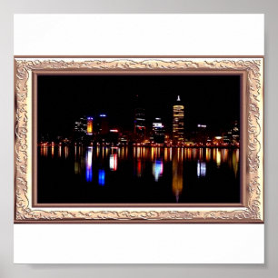 Nachts reflektiert Print Poster