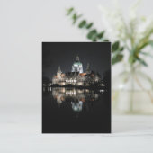 Nachts-Reflektionen in Hannover, Deutschland Postkarte (Stehend Vorderseite)