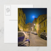 Nachts römische Straße Postkarte (Vorne/Hinten)