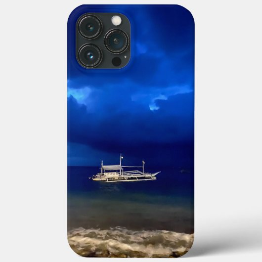 Nachts Seeküche. Plakatschild Danke Case-Mate iPhone Hülle (Rückseite)