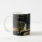 Nachts Skyline, Chicago, Illinois Kaffeetasse (Links)