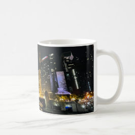 Nachts Skyline, Chicago, Illinois Kaffeetasse