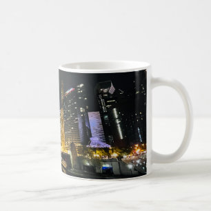Nachts Skyline, Chicago, Illinois Kaffeetasse