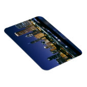 Nachts Skyline von Downtown Chicago Magnet (Rechte Seite)