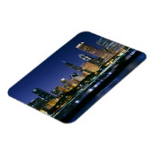 Nachts Skyline von Downtown Chicago Magnet (Linke Seite)