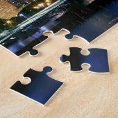 Nachts Skyline von Downtown Chicago Puzzle (Seite)