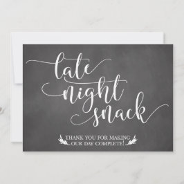 Nachts Snacks Fevor Sign