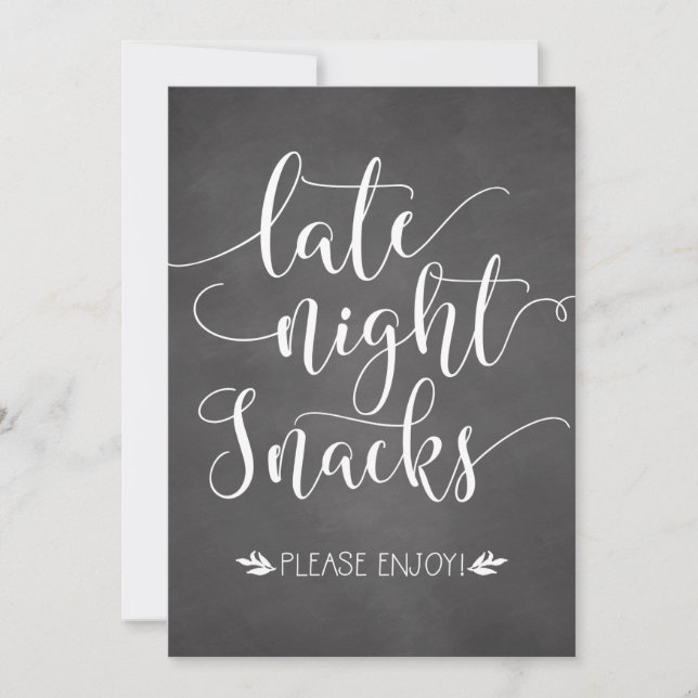 Nachts Snacks Fevor Sign (Vorderseite)