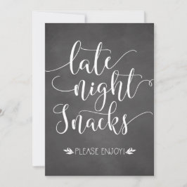 Nachts Snacks Fevor Sign