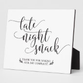 Nachts Snacks Fevor Sign Fotoplatte (Seite)