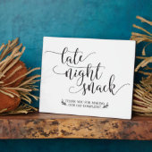 Nachts Snacks Fevor Sign Fotoplatte (Seite)