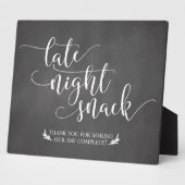 Nachts Snacks Fevor Sign Fotoplatte (Seite)