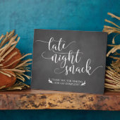 Nachts Snacks Fevor Sign Fotoplatte (Seite)