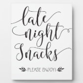 Nachts Snacks Fevor Sign Fotoplatte (Vorderseite)