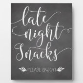 Nachts Snacks Fevor Sign Fotoplatte (Vorderseite)