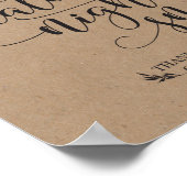 Nachts Snacks Fevor Sign Poster (Ecke)