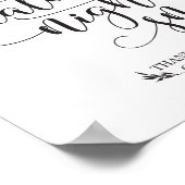 Nachts Snacks Fevor Sign Poster (Ecke)