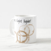 Nachts wieder kaffeeverkleidete Rings Kaffeetasse (Vorderseite Links)