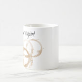Nachts wieder kaffeeverkleidete Rings Kaffeetasse (Mittel)
