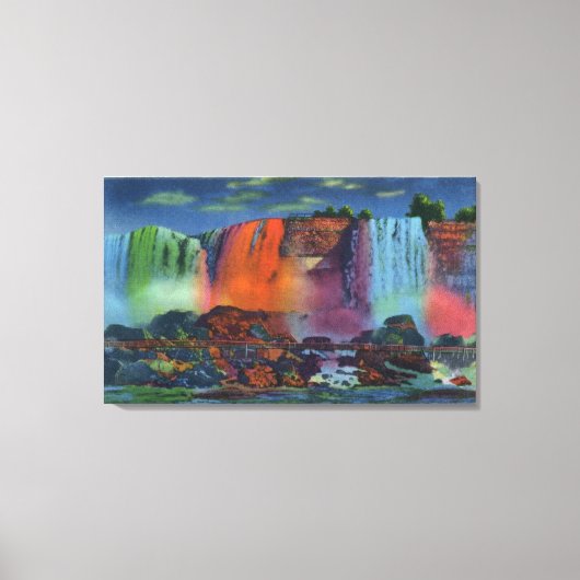 Nachts zu Fuß zur Höhle der Winde Leinwanddruck (Vorderseite)