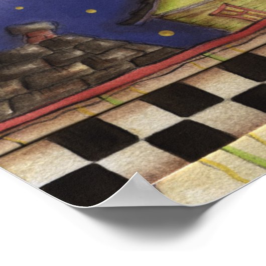 Nachtschaf - Poster (Ecke)