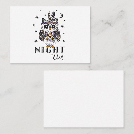 Nachtschale Mitteilungskarte (Vorne/Hinten)