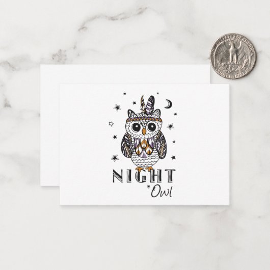 Nachtschale Mitteilungskarte (Vorderseite/Rückseite Beispiel)