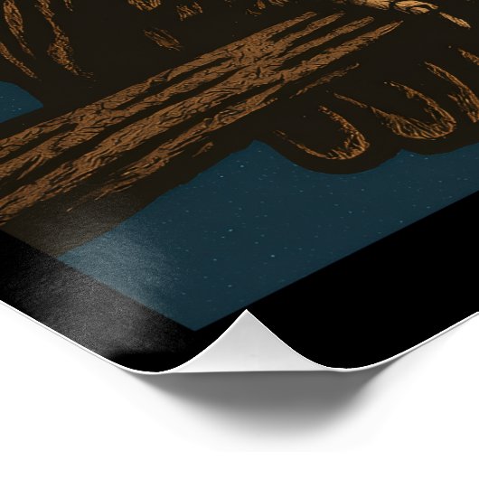 Nachtschale Poster (Ecke)