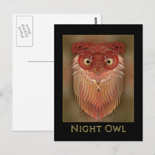 Nachtschale Postkarte (Vorne/Hinten)