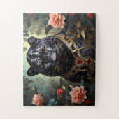 Nachtschatten Panther Wildlife Naturliebhaber Puzzle (Vertikal)
