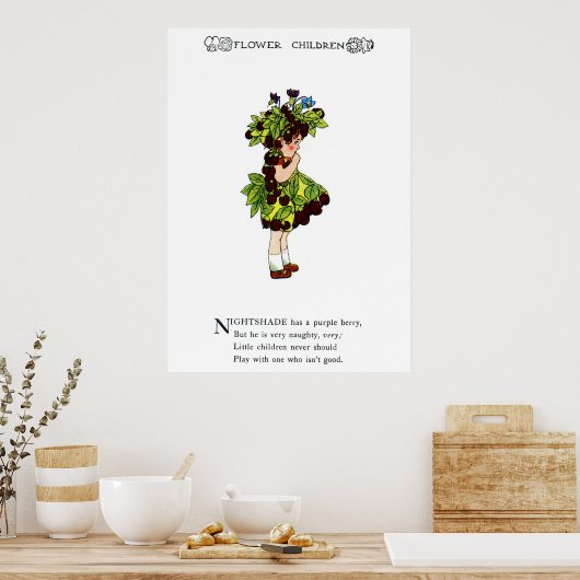 Nachtschatten Poster (Küche)