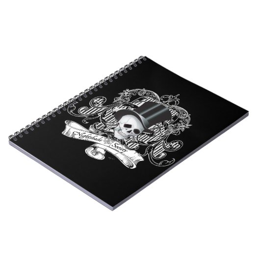 Nachtschattengesellschaft (dunkle Farben) Notizblock (Linke Seite)