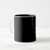 Nachtschattengesellschaft (dunkle Farben) Zweifarbige Tasse (Vorderseite Links)