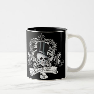 Nachtschattengesellschaft (dunkle Farben) Zweifarbige Tasse