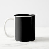 Nachtschattengesellschaft (dunkle Farben) Zweifarbige Tasse (Links)