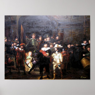 Nachtschau - Rembrandt Poster