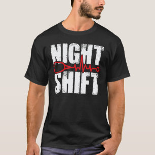 Nachtschicht Andere Rasse Stethoskop Krankenschwe T-Shirt