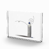 Nachtschicht in der Medizin, weißes Fell, Ärztin Fotoblock (Rechts)