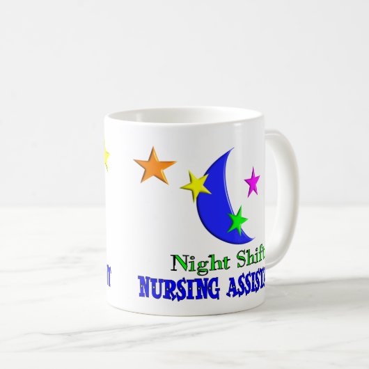 Nachtschicht-Krankenpflege-Assistent Kaffeetasse (VorderseiteRechts)