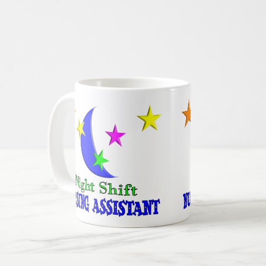 Nachtschicht-Krankenpflege-Assistent Kaffeetasse (Vorderseite Links)