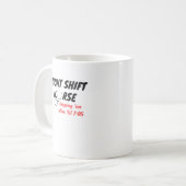 Nachtschicht-Krankenschwester… Behalten Sie sie Kaffeetasse (Vorderseite Links)