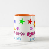 Nachtschicht-Krankenschwester "es ist nicht für Zweifarbige Tasse (Mittel)