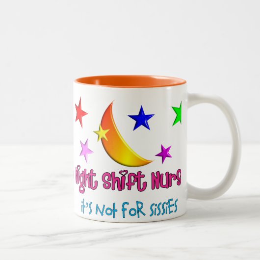 Nachtschicht-Krankenschwester "es ist nicht für Zweifarbige Tasse (Rechts)