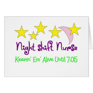 Nachtschicht-Krankenschwester Keepin EM lebendig