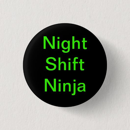 Nachtschicht Ninjas Button (Vorderseite)