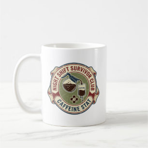 Nachtschicht-Überlebender-Club-Krankenschwester-Ka Kaffeetasse