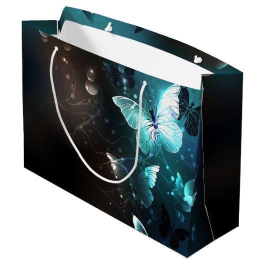 Nachtschmetterlinge Große Geschenktüte (Rückseite Schrägansicht)