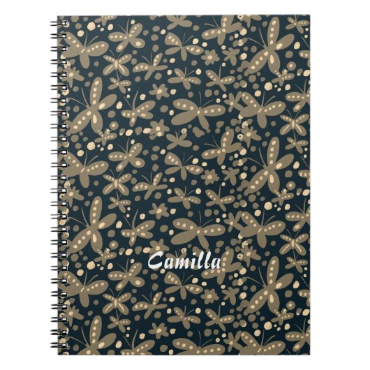 Nachtschmetterlingsheft Notizblock (Vorderseite)