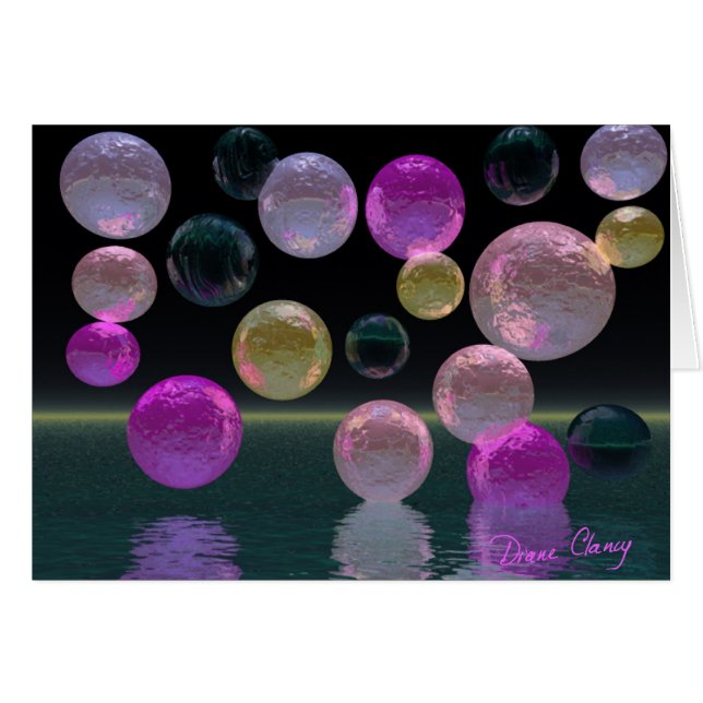 Nachtschmuck - Magenta und Schwarze Brillianz (Vorderseite (Horizontal))